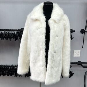 Express White Teddy Jacket